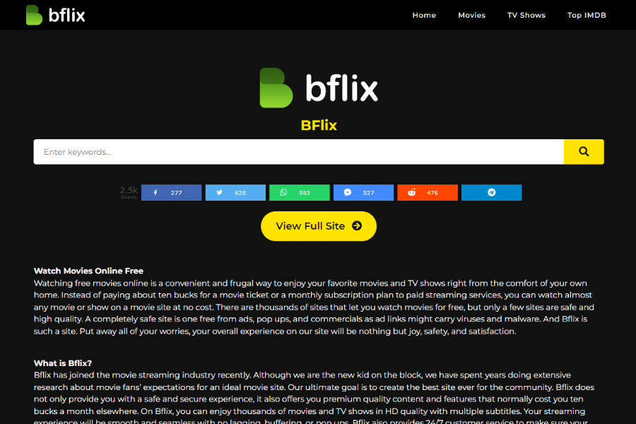 BFlix - Watch Free Online Movies and TV Shows