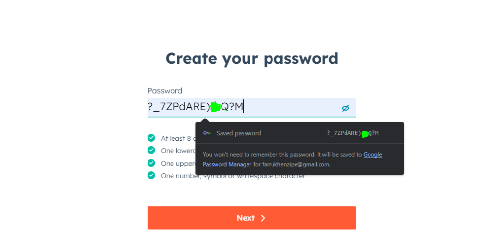 Secure and Safe Password